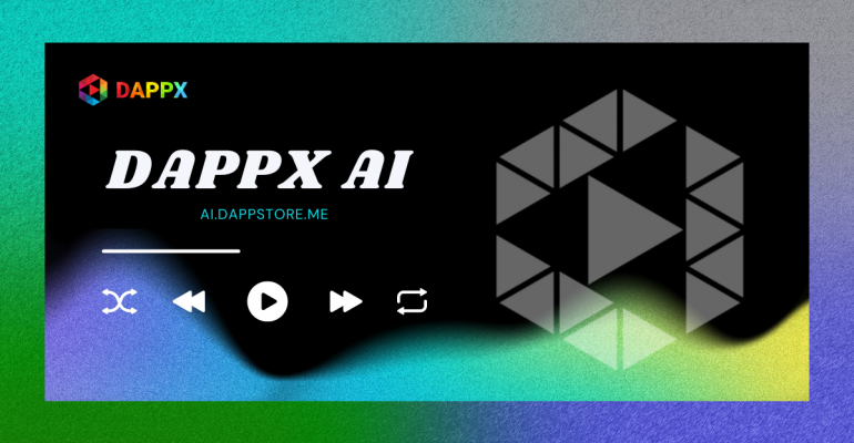 DAPPX AI Music Gen banner with DAPPX logo